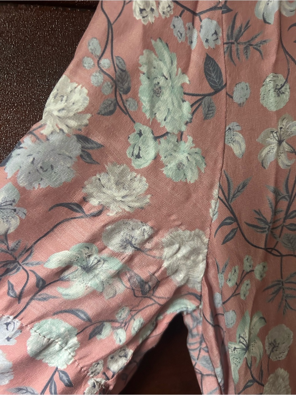 Anine Bing Pink Button Floral 100% Silk Shirt Dress Size XS SEE DESCRIPTION❤️ - Picture 9 of 13